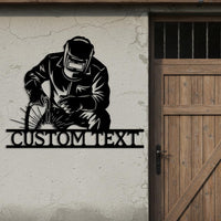 Custom Welder Metal Sign