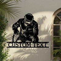 Custom Welder Metal Sign