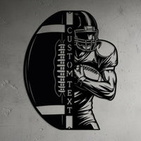 Custom Football Name Sign