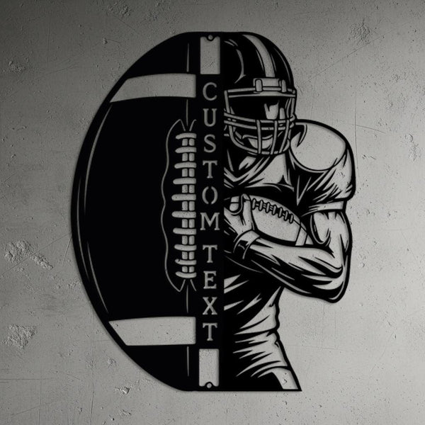 Custom Football Name Sign