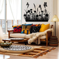 Butterfly Flower Metal Wall Art