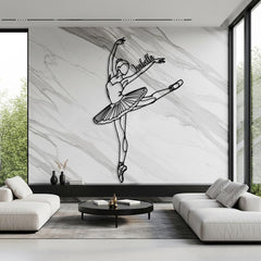 Personalized Ballerina Metal Wall Art