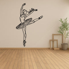 Personalized Ballerina Metal Wall Art