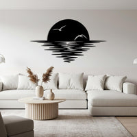 Metal Coastal Living Room Decor