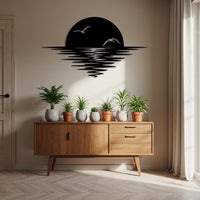 Metal Coastal Living Room Decor