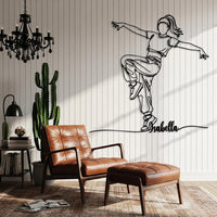 Personalized Hip Hop Dancer Metal Wall Art