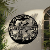 Custom Ocean Metal Sign