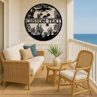 Custom Ocean Metal Sign