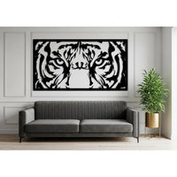 Tiger Face Metal Wall Art