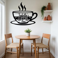 Custom Coffee Bar Metal Sign