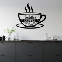 Custom Coffee Bar Metal Sign