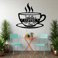 Custom Coffee Bar Metal Sign