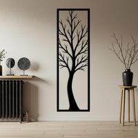 Vertical Tree Metal Wall Art