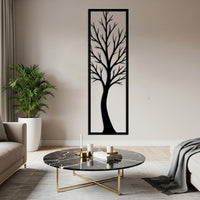 Vertical Tree Metal Wall Art