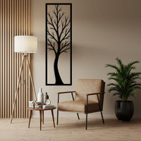 Vertical Tree Metal Wall Art