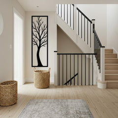 Vertical Tree Metal Wall Art