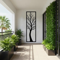Vertical Tree Metal Wall Art