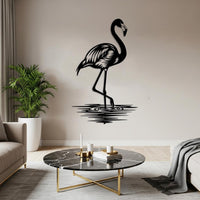 Flamingo Metal Wall Art