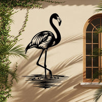 Flamingo Metal Wall Art