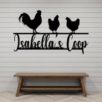 Custom Chicken Coop Metal Sign
