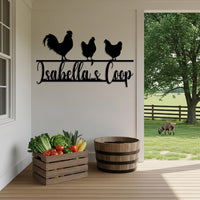 Custom Chicken Coop Metal Sign