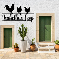 Custom Chicken Coop Metal Sign