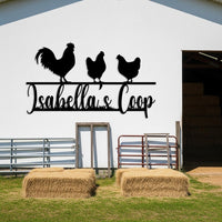 Custom Chicken Coop Metal Sign