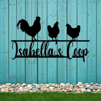 Custom Chicken Coop Metal Sign