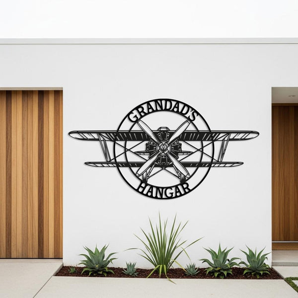 Custom Airplane Hangar Sign