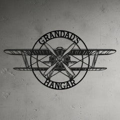 Custom Airplane Hangar Sign