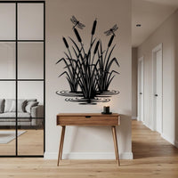 Cattails With Dragonfly Wall Decor
