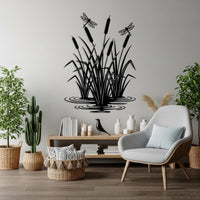 Cattails With Dragonfly Wall Decor