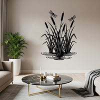 Cattails With Dragonfly Wall Decor