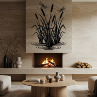 Cattails With Dragonfly Wall Decor