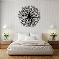 Round Tree Branch Metal Wall Decor