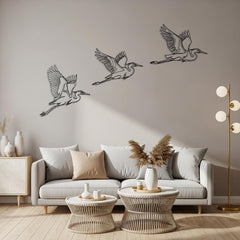 Flying Crane Wall Art Set