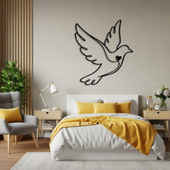 Love Dove Metal Wall Art
