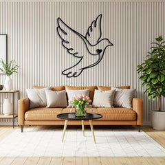 Love Dove Metal Wall Art