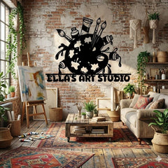 Custom Art Studio Metal Sign