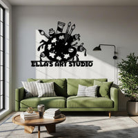Custom Art Studio Metal Sign