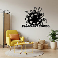 Custom Art Studio Metal Sign