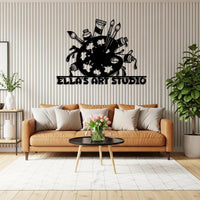 Custom Art Studio Metal Sign