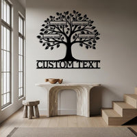 Custom Family Tree Metal Sign