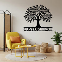 Custom Family Tree Metal Sign