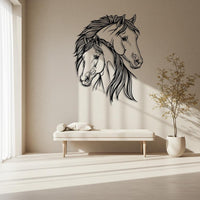 Country Horse Metal Wall Art