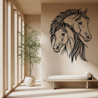 Country Horse Metal Wall Art