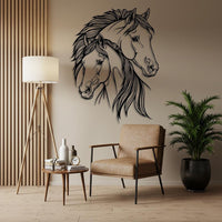Country Horse Metal Wall Art