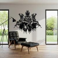 Tactical Soldiers Metal Wall Decor