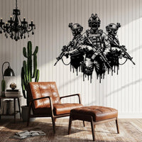 Tactical Soldiers Metal Wall Decor