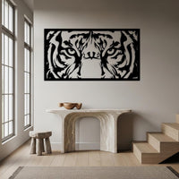 Tiger Face Metal Wall Art